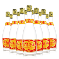 山西杏花村汾酒集团出品 百年汾藏 清香型 42度白酒 经典玻璃瓶汾酒 475ml*12瓶( 整箱装)