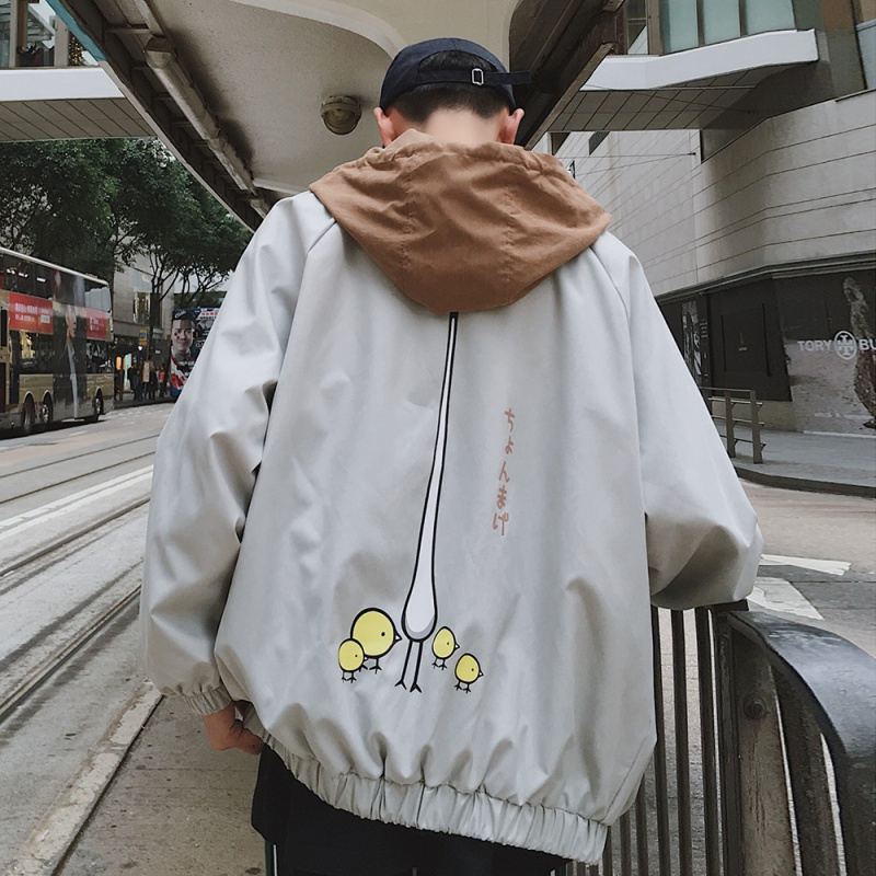 2018春夏年轻韩版帅气男士宽松飞行夹克青少年bf风学生棒球服外套