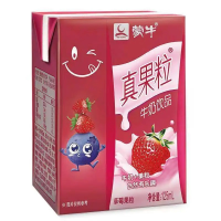 蒙牛 真果粒牛奶饮品 草莓果粒 125ml*6盒