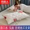 富贵花纹-墨绿 夹棉防水枕套48*74cm[单只装] 防螨枕套一对装夹棉防水枕巾单人枕头套保护枕芯套48*74cm