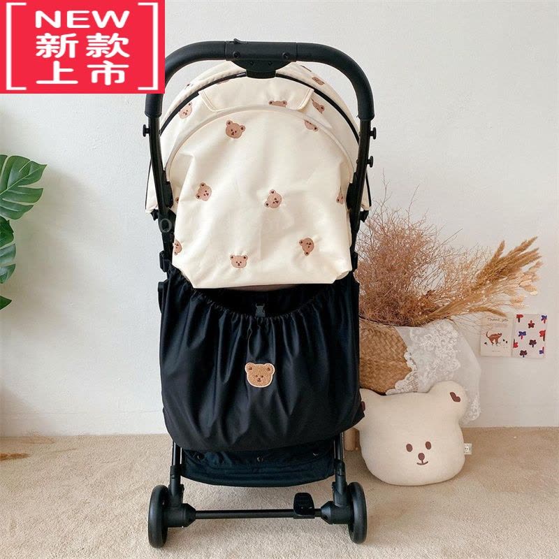 可莉允ins韩手提妈咪包外出奶瓶收纳包婴儿推车收纳挂包婴儿车置物挂袋图片