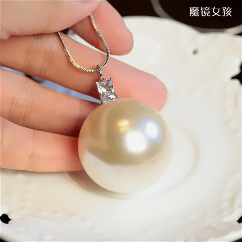 合成珍珠坠毛衣链水钻简约长款项链衣服配饰女款饰品送女朋友七夕情人节礼物