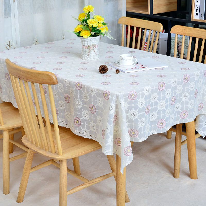 太阳花-金 60X60cm【边几布】 桌布防水防烫防油免洗餐桌布长方形茶几桌布布艺台布加厚桌布pvc