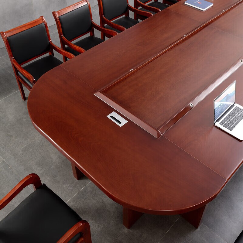 科野椭圆形办公洽谈桌会客接待油漆贴实木皮会议桌ky18020米会议桌不