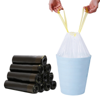 美丽雅 垃圾袋 免手撕穿绳袋 平底15只 50*55cm