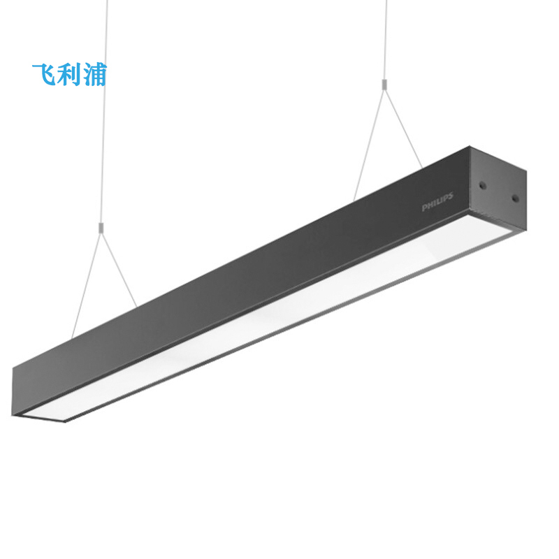 PHILIPS 飞利浦 明晖LED吊灯线条灯长条吊线灯34W铝壳RC095V银灰色窄型
