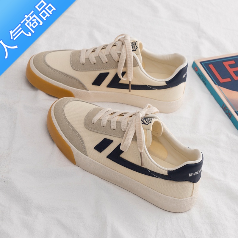 SUNTEK夏季薄款帆布鞋女鞋2023年新款百搭平底布鞋软底小白鞋配裙子高清大图