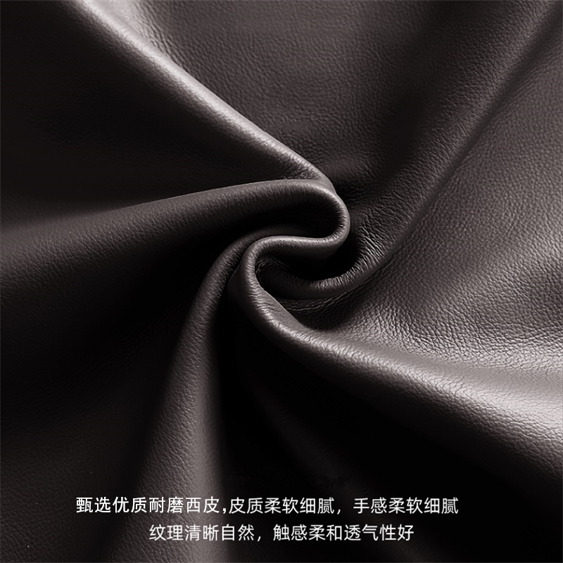 易企采 单人位加厚西皮 办公实木框架沙发简约现代商务会客办公室接待室洽谈沙发茶几组合高清大图