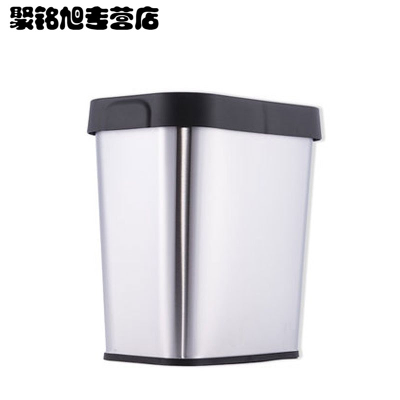 厨房垃圾桶家用无盖欧式创意大号客厅卧室卫生间厕所不锈钢垃圾桶多款多功能家用垃圾收纳筒清洁用品清洁工具