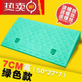 马路牙子台阶垫斜坡垫减速带橡胶塑料路沿坡斜坡板汽车台阶上坡垫 绿50*宽27*高7CM