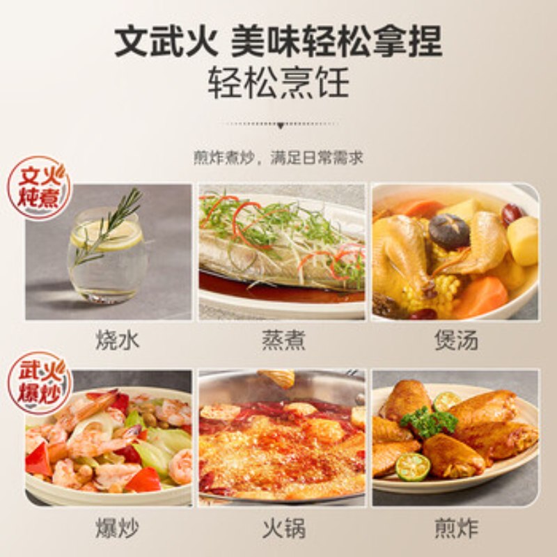 美的(Midea)电磁炉家用电陶炉大功率家用电磁灶猛火爆炒耐用防水面板纤薄电磁炉 C21-WK2102 ZH高清大图