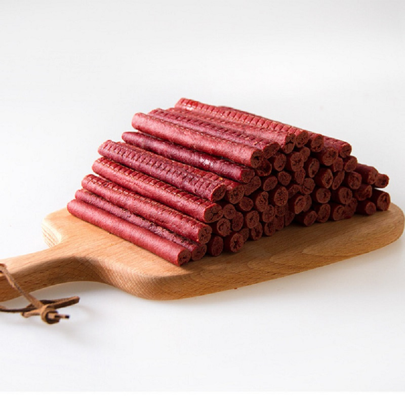 蒙贝香烧牛肉条500g 牛肉味 牛肉宠物食品 狗狗训练 狗零食 大型犬牛肉条(monbab)