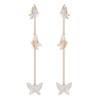 SWAROVSKI LILIA镀玫瑰金色穿孔耳环