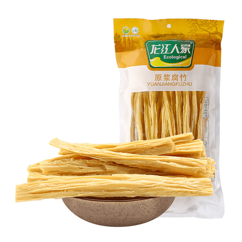 龙江人家 黄豆腐竹 腐皮 原浆腐竹300g 干货火锅投料凉拌菜特产干货
