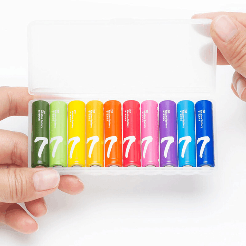 [官方旗舰店]小米彩虹7号电池10粒装碱性干电池家用遥控器玩具电池图片