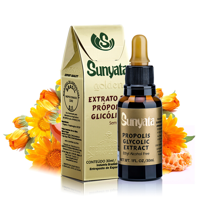 Sunyata巴西天然绿蜂胶液滴剂 非蜂胶软胶囊 原装进口30ml/瓶蜂胶液无酒精不含蜂蜡膳食营养补充剂