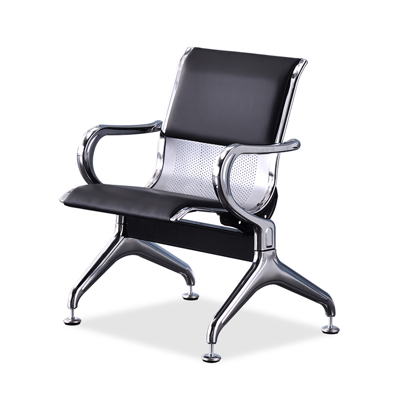 全简机场椅候车椅连排坐椅医院候诊椅输液椅黑色高清大图