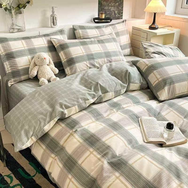 莘爱 纯棉四件套 1.8m床 套高清大图