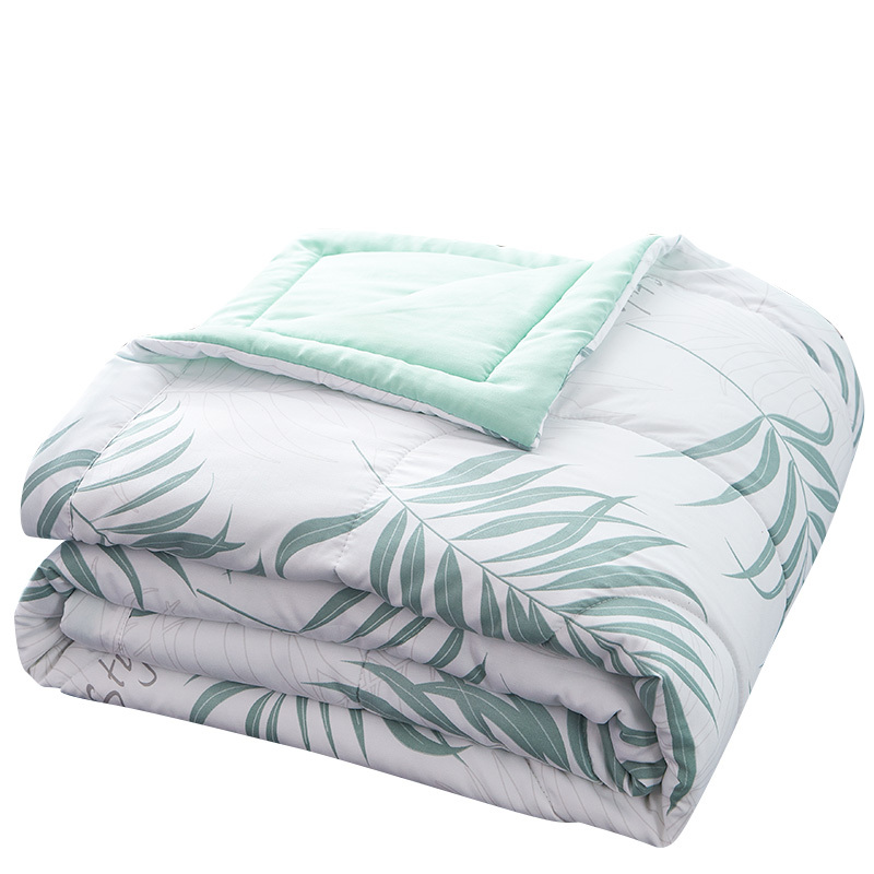 日式水洗棉全棉夏被空调被夏凉被可简约条纹单双人夏天薄被子草莓80