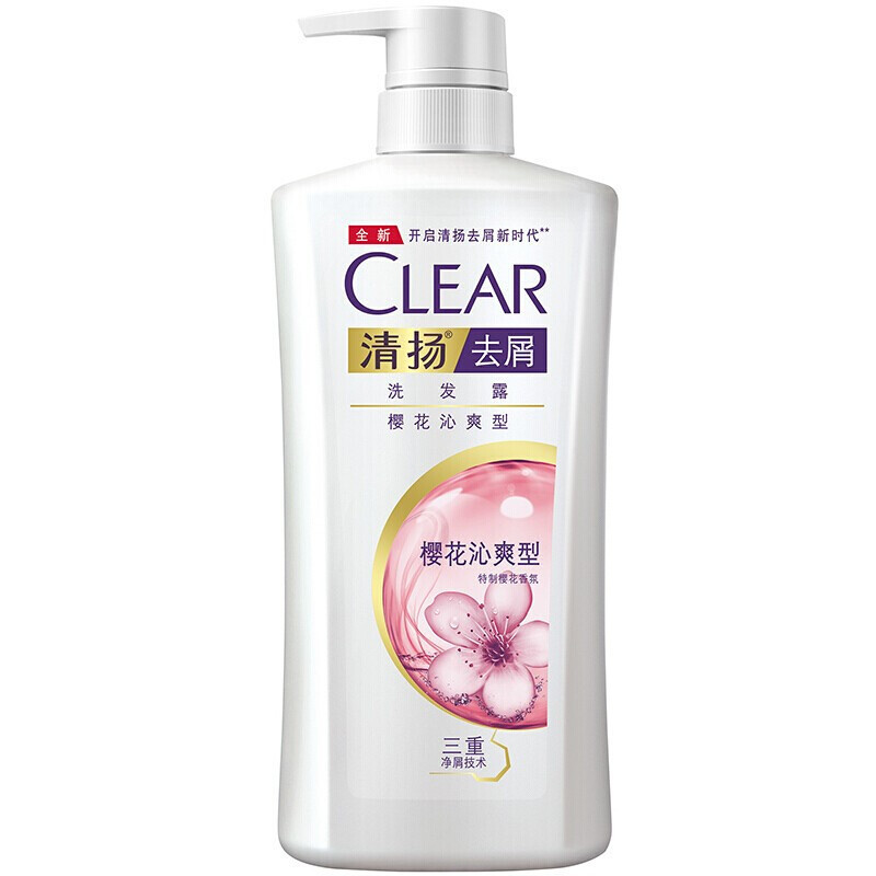 清扬 去屑洗发露樱花沁爽型 650g(单位:瓶)