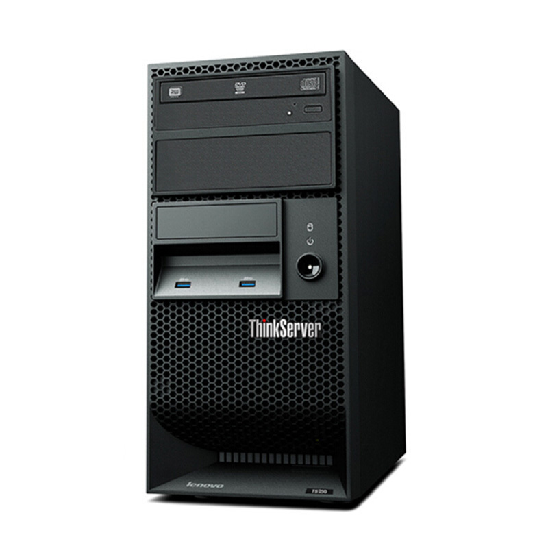 联想(ThinkServer)塔式服务器 TS250 E3-1205v6 2*4GB 1T 非热插拔 DVD 定制