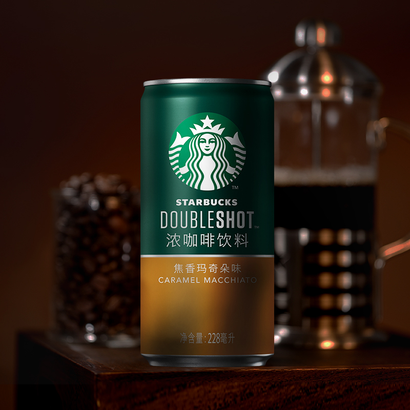 starbucks/星巴克星倍醇焦香玛奇朵味228ml*6 浓咖啡饮料