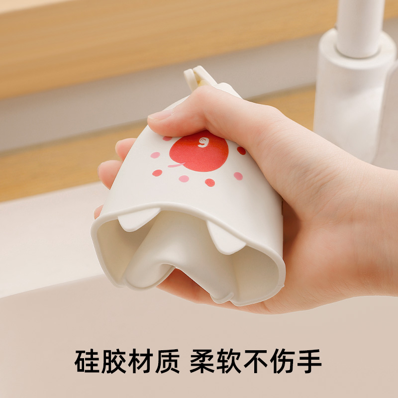 厨房用品沥水挂袋水池龙头海绵百洁布置物架吸盘壁挂收纳挂篮免打孔高清大图