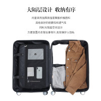 七匹狼行李箱男拉杆旅行箱子万向轮登机女密码箱包ins网红20寸24