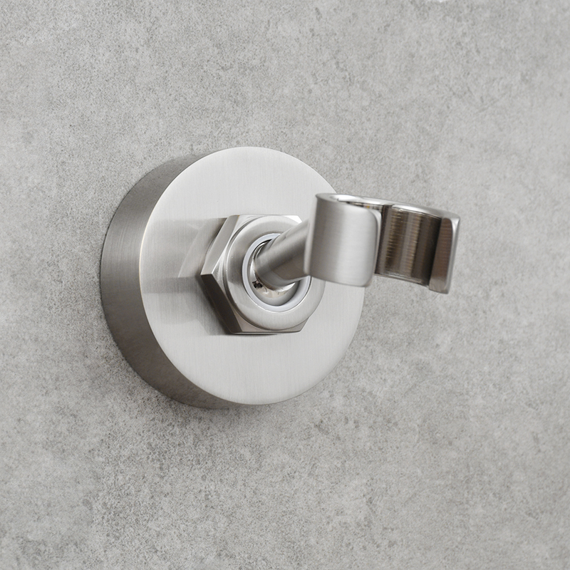 304不锈钢花洒座浴室洗澡莲蓬头固定座淋浴喷头可调节座子视频