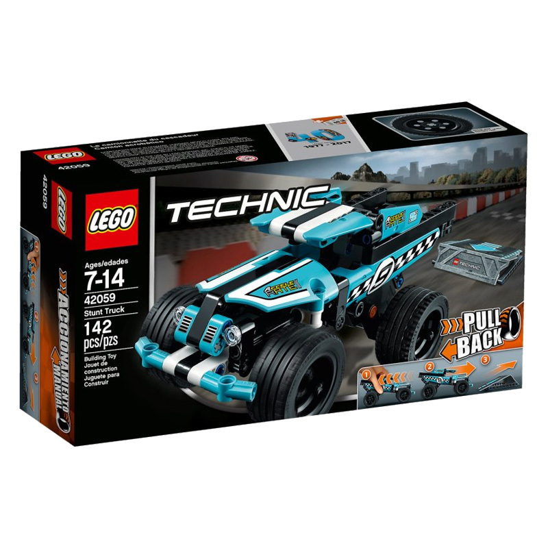 乐高(LEGO)科技系列 特技卡车 42059 142颗儿童积木玩具塑料 7-14岁 100-200块