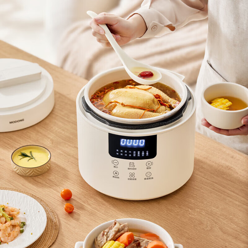 摩动电压力锅4L智能触控加厚内胆界面简洁MD-YFB4006高清大图