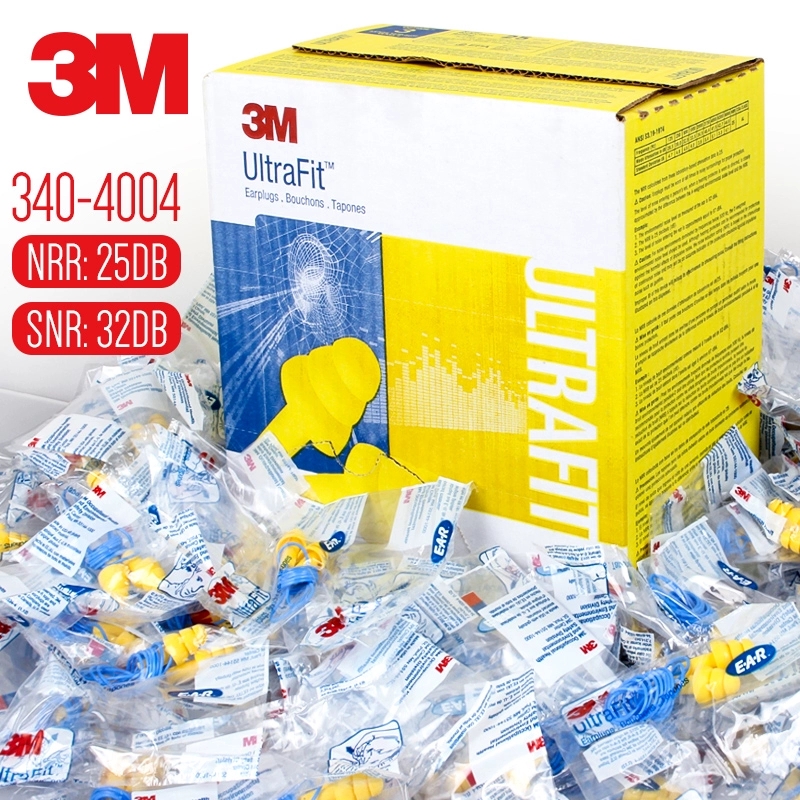 3M隔音耳塞340-4004 圣诞树型带线可清洗耳塞睡眠学习降噪防噪音高清大图