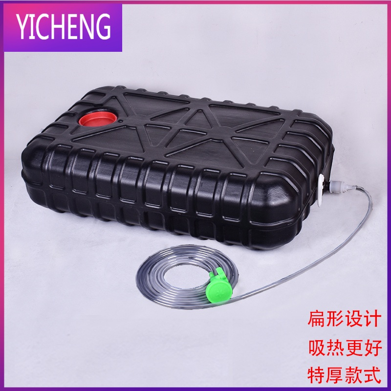 家用加厚晒黑色洗澡桶太阳能塑料热水箱夏季蓄水箱水桶