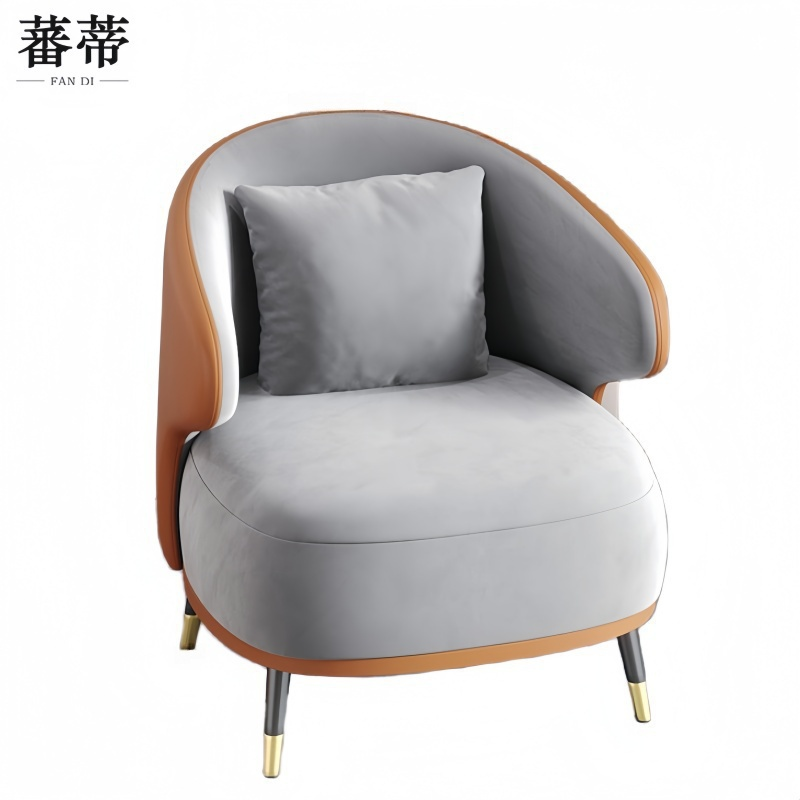 蕃蒂单人沙发橙色个高清大图