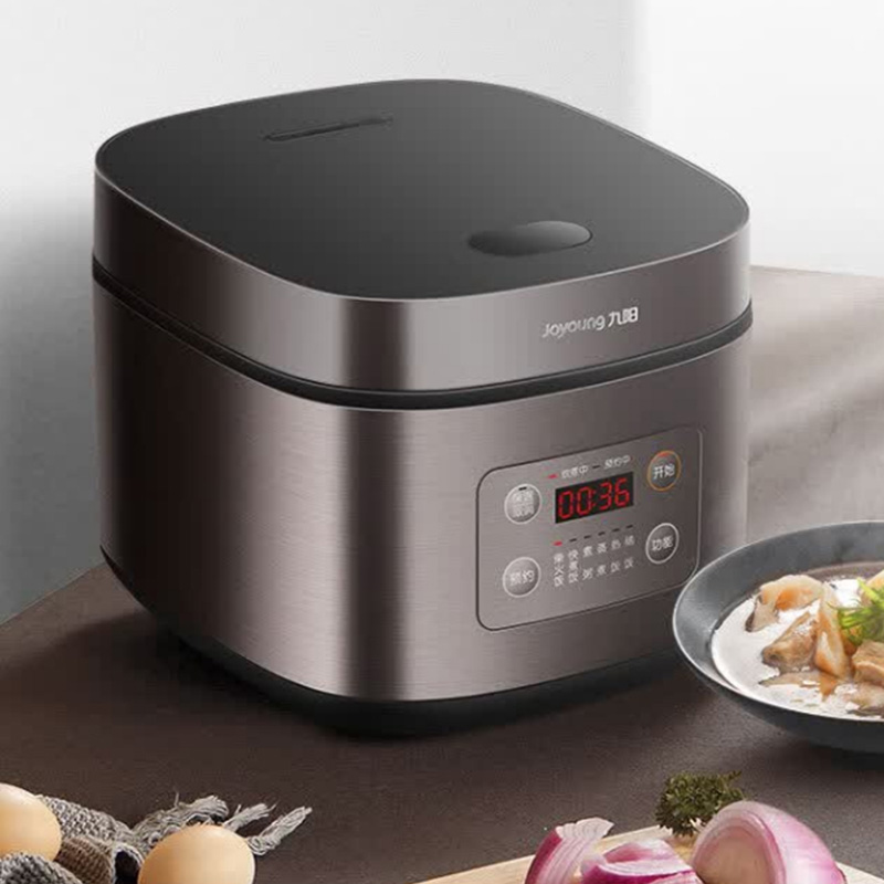 九阳电饭煲5L棕色F-50FZ821机身金属材质大容量高清大图