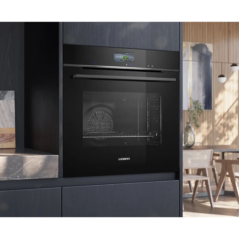 西门子HB776G3B1W 嵌入式电烤箱原装进口71L带探针iq700 真空低温蒸蒸饭柜高清大图