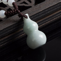 翡翠玉葫芦坠男士翡翠情侣饰品项坠玉石项链锁骨链挂件女款儿童款送女朋友七夕情人节礼物