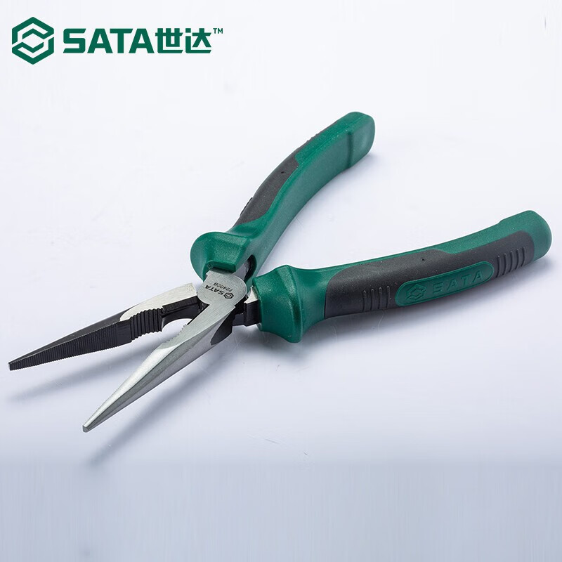 世达(SATA)工具省力款型尖嘴钳 8寸72402B(省力新款8寸)高清大图
