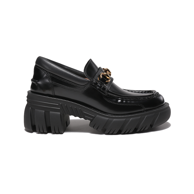 古驰 gucci 女士皮革马衔扣乐福鞋单鞋皮鞋厚底鞋656869 dksd0