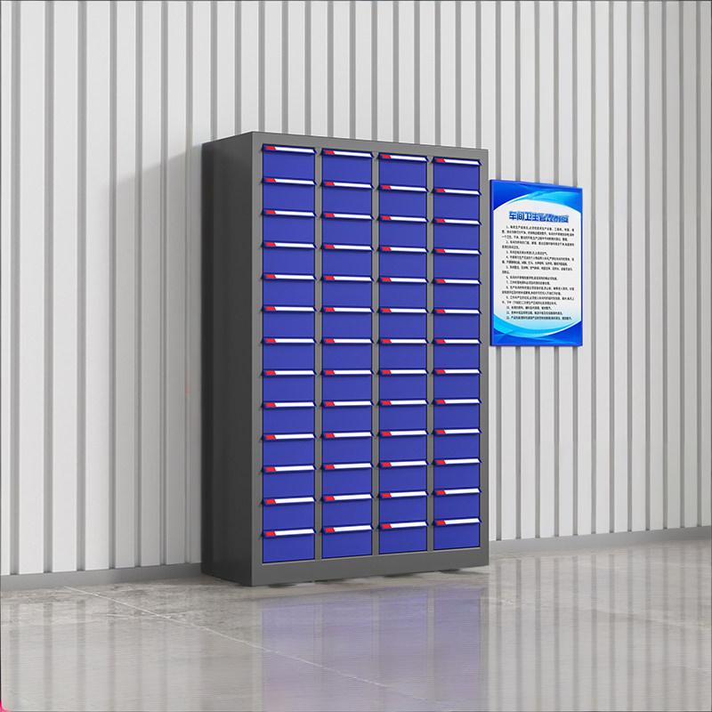 鑫环境 52抽无门 零件收纳柜 单位:台 30*72*110CM (抽屉颜色 蓝色/透明)