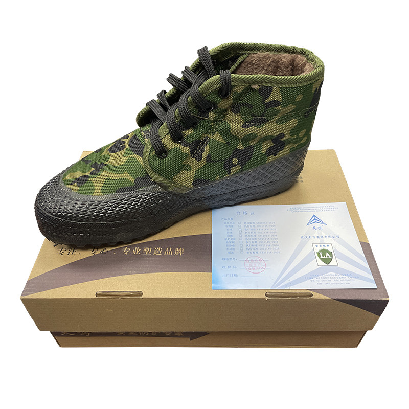 天鸣TM 迷彩帆布棉胶鞋 源头工厂 可定制 36-46码 双高清大图