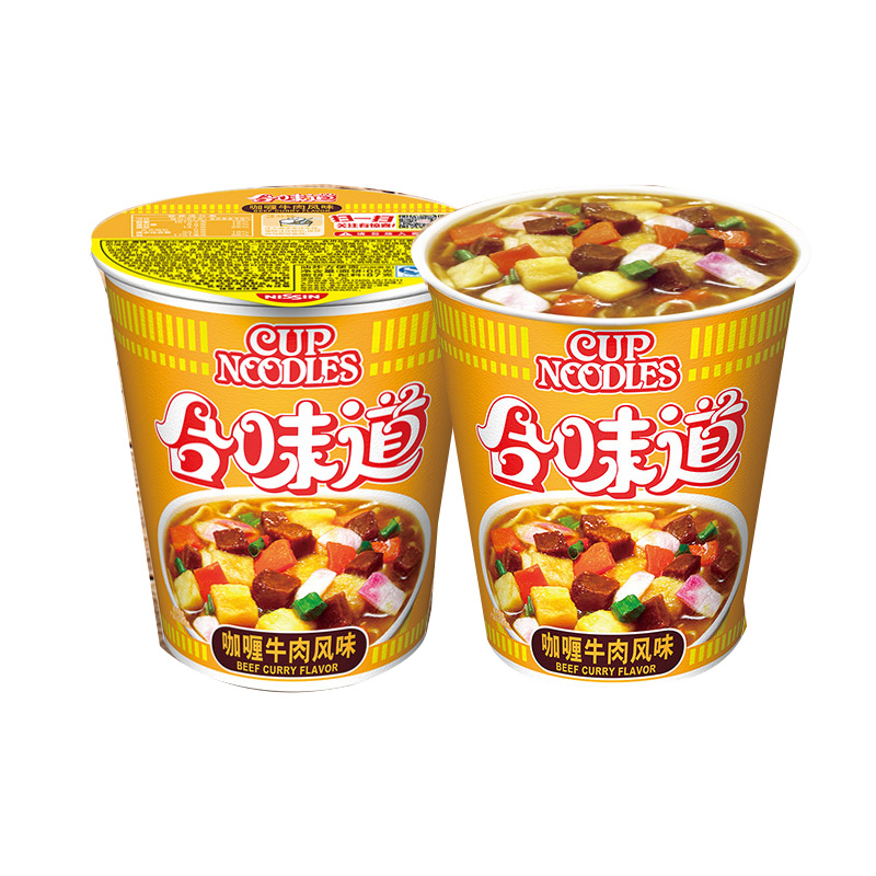 合味道(Cup noodles) 方便面组合装 杯面泡面快餐面 咖喱牛肉风味