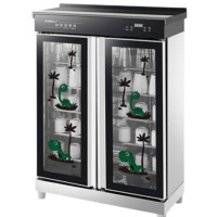 康宝 XDZ138-T1 商用立式消毒柜 不锈钢双开门 大容量幼校消毒碗柜