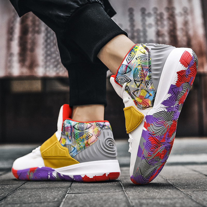 坚马爆改篮球鞋男欧文六南海岸6代章鱼哥5海绵宝宝7学生男大童球鞋女8