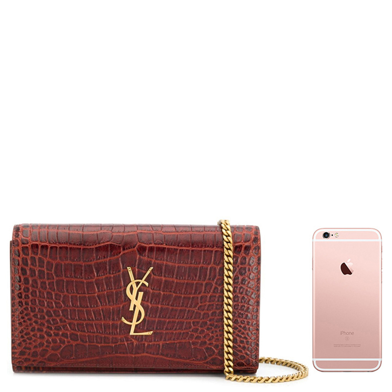 【直营】Yves Saint Laurent（圣罗兰）压纹女士单肩包斜挎包 YSL女包高清大图
