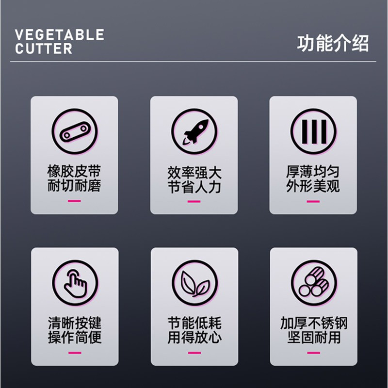 乐创(lecon)多功能切菜机酒店食堂切丁切丝切片机LC-J-902P高清大图