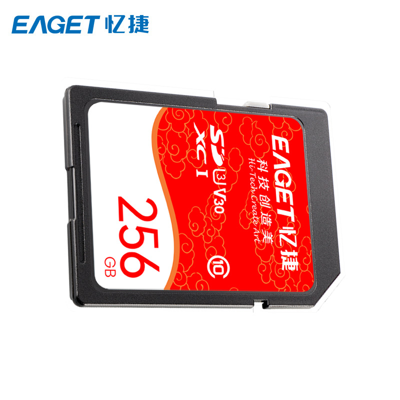 忆捷(Eaget) S10高速SDHC/SDXC UHS-I存储卡256G高清大图