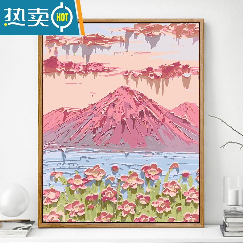 敬平卓尔 系艺术客厅装饰画北欧ins原木风肌理画日系小清新卧室画装饰画 Z2097 50*70cm单副摩登黑外框高清防水油画布布纹肌理质感十足