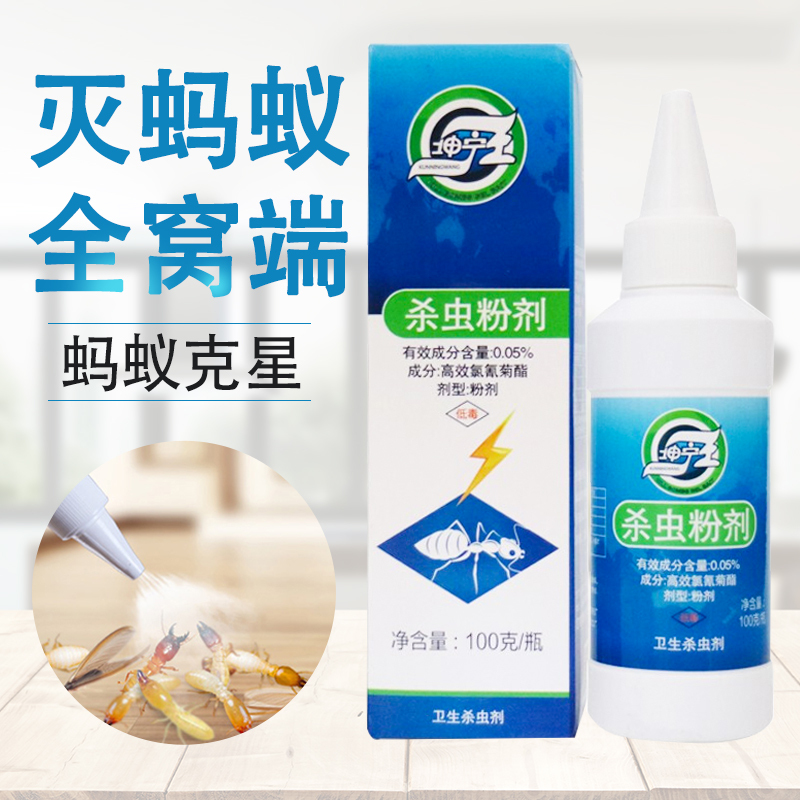 坤宁王 白蚁药白蚁引诱药粉全窝端家用传染杀白蚁粉剂100g