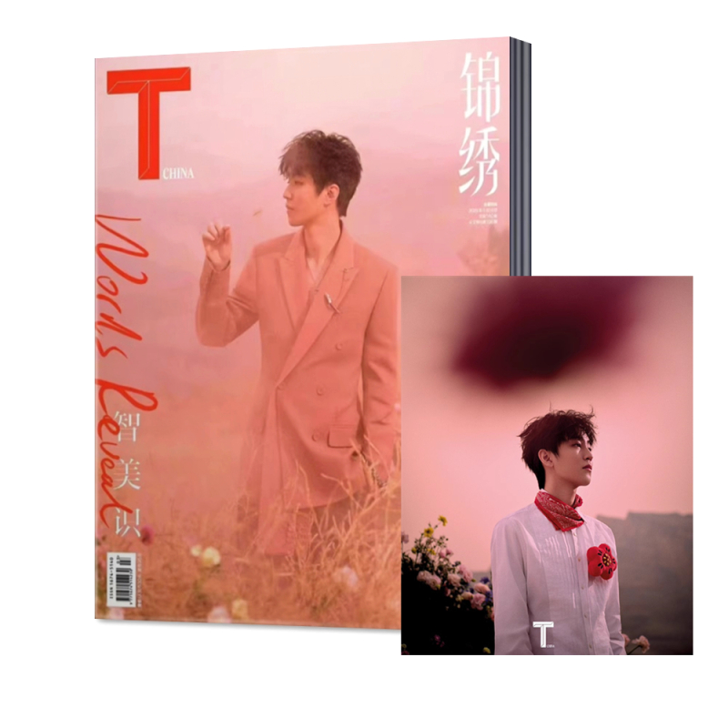 [赠海报]王俊凯封面 [正版]赠折叠海报T锦绣(原T风尚志)杂志2023年3月 王俊凯/舒淇封面 可选 时尚潮流明星